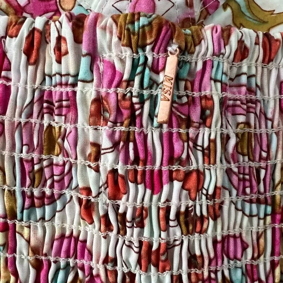 Misa Los Angeles Pink Floral Maxi Dress - Picture 5 of 6